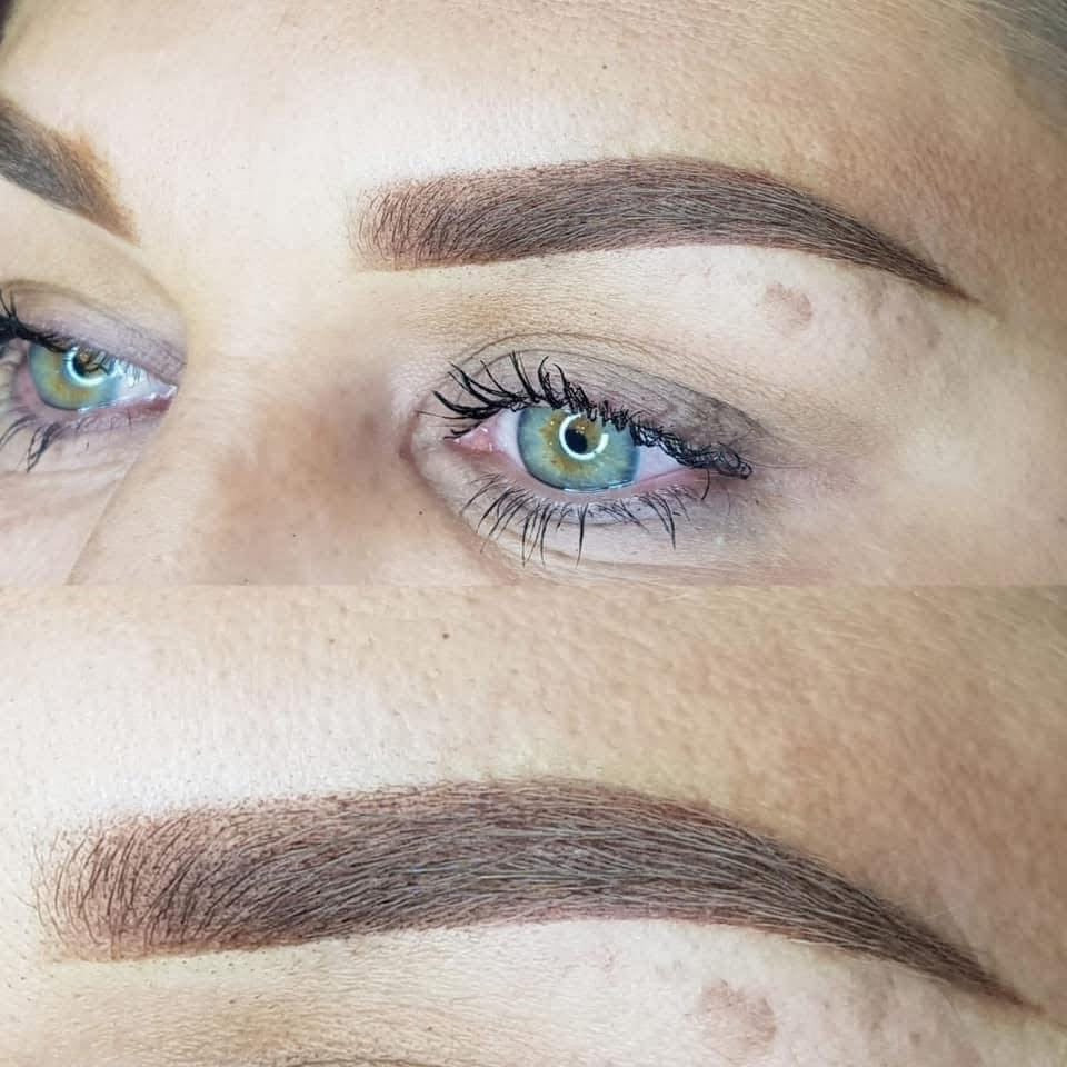 Puderbryn-Bryntatuering